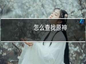 怎么查找原神
