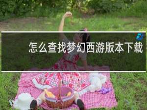 怎么查找梦幻西游版本下载