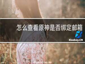 怎么查看原神是否绑定邮箱