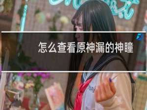 怎么查看原神漏的神瞳