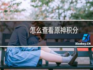 怎么查看原神积分