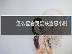 怎么查看英雄联盟总小时数