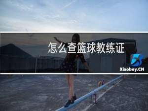 怎么查篮球教练证