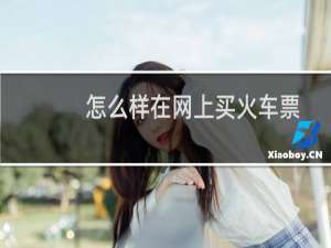 怎么样在网上买火车票