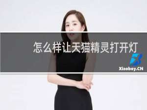 怎么样让天猫精灵打开灯