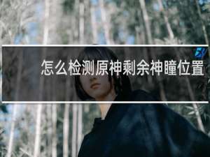 怎么检测原神剩余神瞳位置