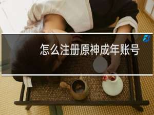怎么注册原神成年账号
