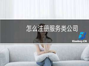 怎么注册服务类公司