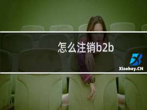 怎么注销b2b