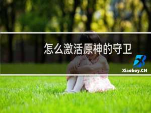 怎么激活原神的守卫