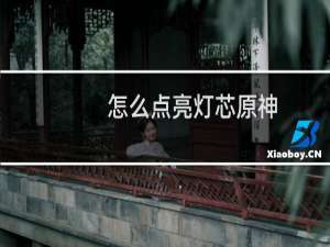 怎么点亮灯芯原神