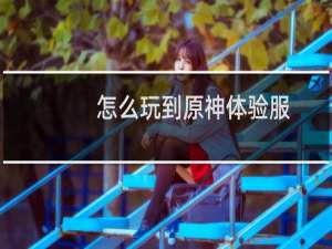 怎么玩到原神体验服
