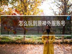怎么玩到原神外服账号