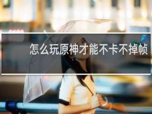 怎么玩原神才能不卡不掉帧