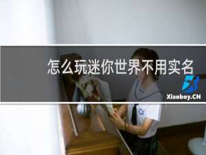 怎么玩迷你世界不用实名认证