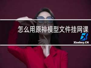 怎么用原神模型文件挂网课