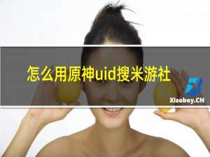 怎么用原神uid搜米游社