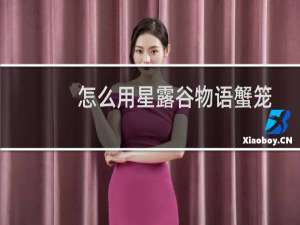 怎么用星露谷物语蟹笼