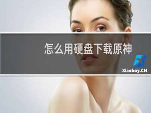 怎么用硬盘下载原神