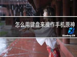 怎么用键盘来操作手机原神