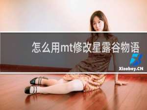 怎么用mt修改星露谷物语