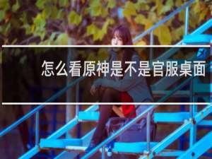 怎么看原神是不是官服桌面