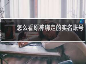 怎么看原神绑定的实名账号