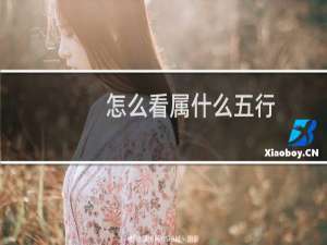 怎么看属什么五行