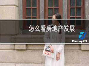 怎么看房地产发展