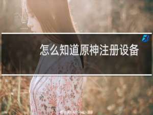 怎么知道原神注册设备