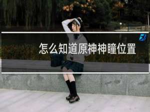 怎么知道原神神瞳位置