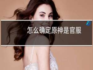 怎么确定原神是官服