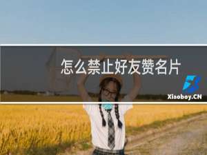 怎么禁止好友赞名片