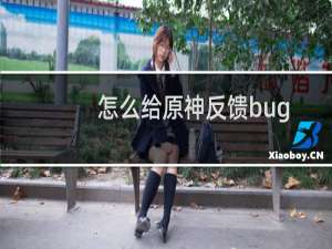 怎么给原神反馈bug