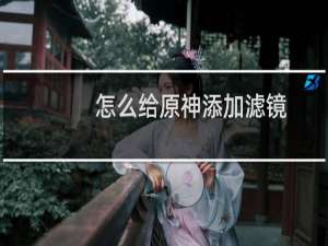 怎么给原神添加滤镜