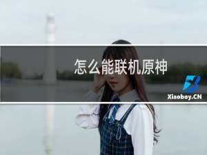 怎么能联机原神
