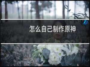 怎么自己制作原神