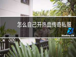 怎么自己开热血传奇私服