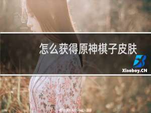 怎么获得原神棋子皮肤