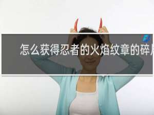 怎么获得忍者的火焰纹章的碎片