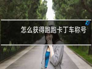怎么获得跑跑卡丁车称号