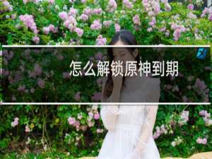 怎么解锁原神到期