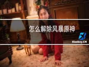 怎么解除风暴原神