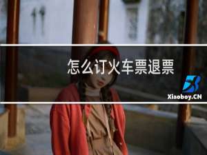 怎么订火车票退票