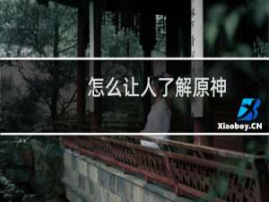 怎么让人了解原神