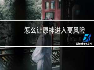 怎么让原神进入高风险