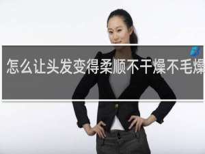 怎么让头发变得柔顺不干燥不毛燥变直
