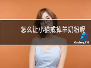 怎么让小猫戒掉羊奶粉呢