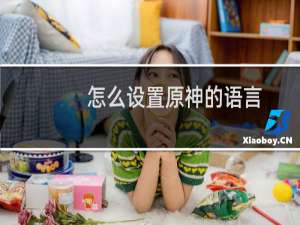 怎么设置原神的语言