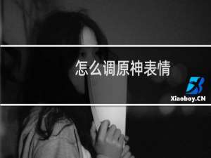 怎么调原神表情